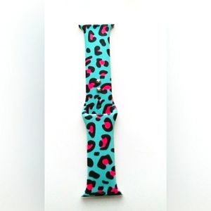 🍁3/$12 Apple Watch Band Teal & Hot Pink Leopard Print🍁